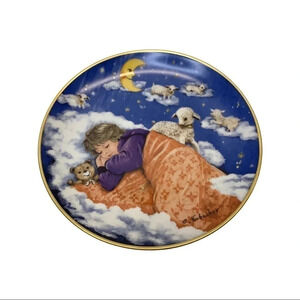 Vintage Decorative collection plate by German artist Gerda Neubacher